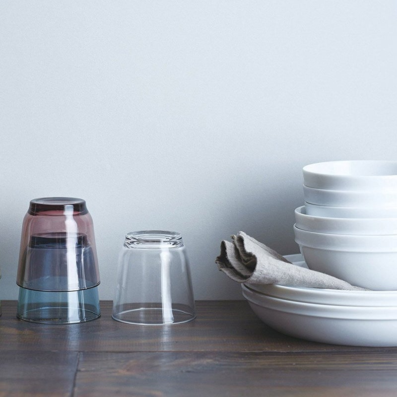 Kinto 26873 HIBI Glass Tumbler, 7.8 fl oz (220 ml), Brown - Image 3